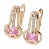 exclusive swarovski gold-plated earrings